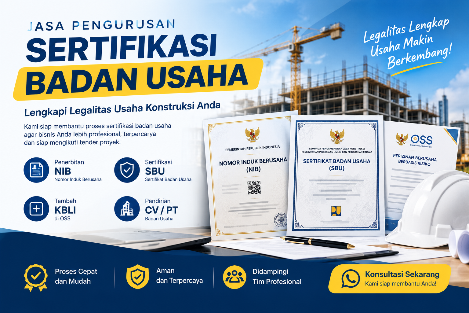 Home construction business certification banner